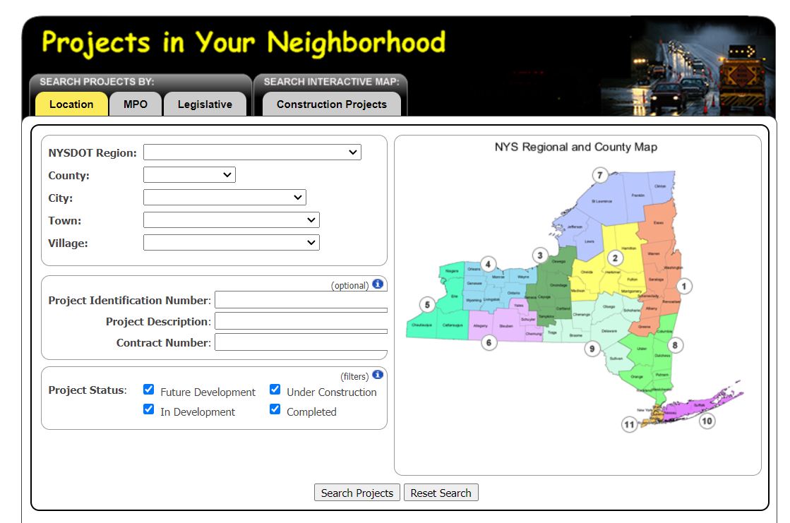 Map of DMV NY Portal