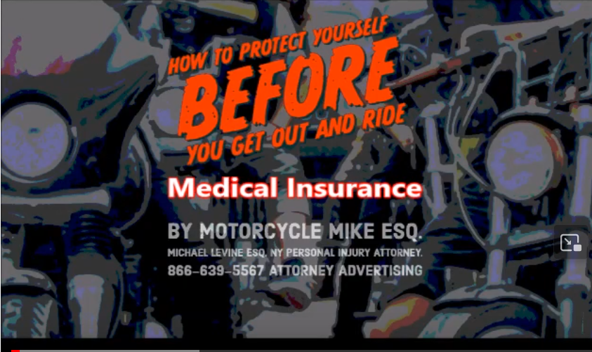 New York Motorcycle Riders – Not Covered under No-Fault Ins.